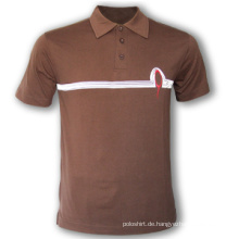 Hochwertige Single Jersey Stoffe Druck Golf Polo Shirt